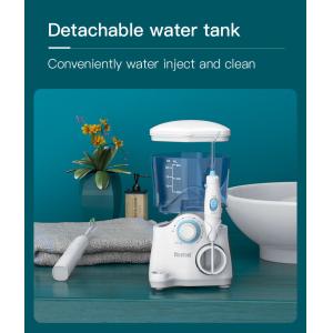 Combo Electric Toothbrush IPX4 Countertop Water Flosser Teeth Whitening 600ml