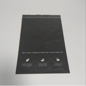 Recyclable Tear Resistant Poly Mailer Bags In Black For Loading Port Shipping