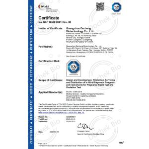 Guangzhou Decheng Biotechnology Co.,LTD Certifications