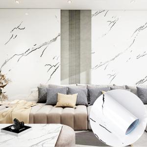 Glossy Marble Gold PVC Self-Adhesive Film for Furniture and Interior Decoration