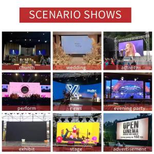 Aluminum Cabinet Outdoor Rental LED Screen , Indoor LED Video Wall Panel Display
