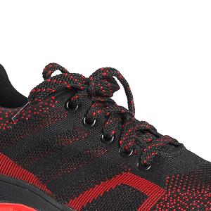 Safe Comfortable Black Flyknit Protective Footwear With Anti-Slip