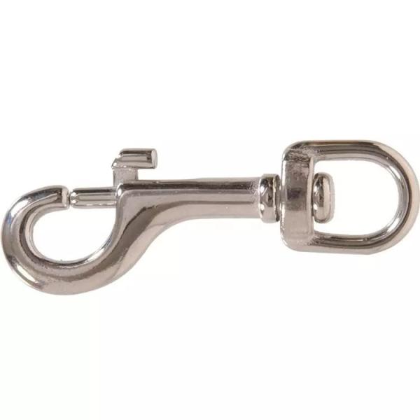 Polished Stainless Steel 316 Double Ended Bolt Snap Hook for OEM Acceptance and Finish
