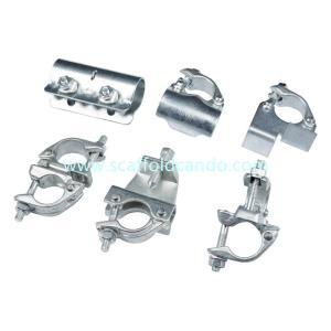Scaffolding drop forged double pressed fixed coupler swivel clamp beam girder