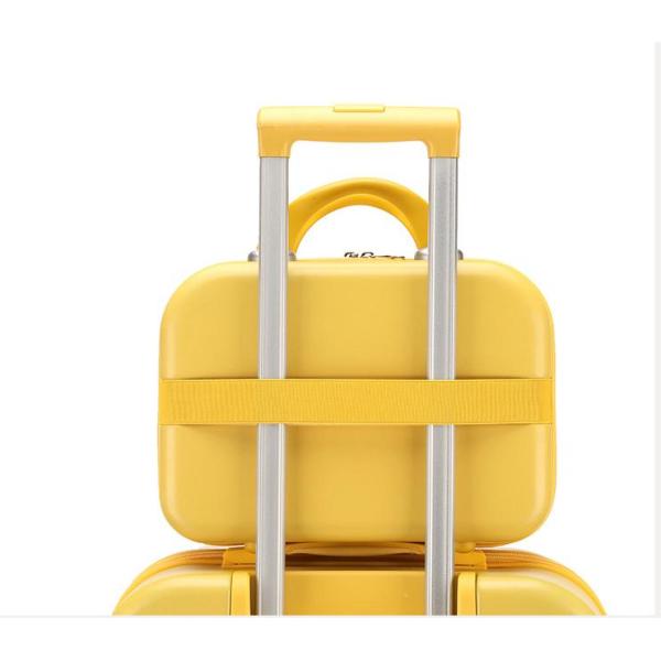 OEM Childrens Rolling Suitcase With 1 Beauty Case Macaron Color Youth Rolling Luggage