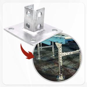 Universal Shelf Sign Bracket Ground Floors Mounting System Hot Deep Galvanized