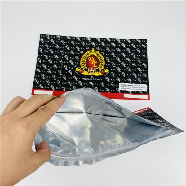 AL 0.7C MOPP VMPET Rolling Tobacco Pouch Cmyk 200mic For Cigar Fronto Leaf