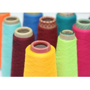 Colourful Sewing Thread Yarn , Single / Double Plys Polyester Staple Yarn
