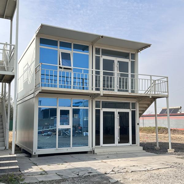 20FT/40FT Customized Flat Pack Container House with 4 Bedrooms and Garage Designed in Mediterranean Style Included