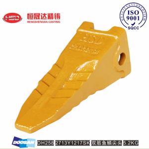 DH258 DH220 2713Y1217 2713Y1217RC DOOSAN Bucket Teeth Thickened Tooth Body
