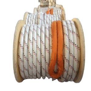 High Strength Polyester Cover 12 Strand Uhmwpe Rope Towing Rope For Ships