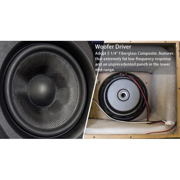 5.25 Inch Active Near Fielf Studio Monitor Loudspeakers Powerful Home Music System