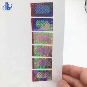 Self Adhesive Holographic Security Labels With Custom Printing Logo