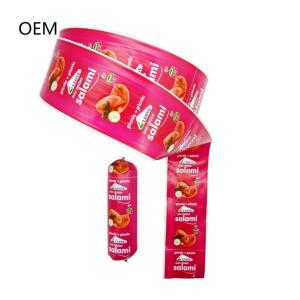 60mm roll sausage color casing odorless plastic casing custom flexography