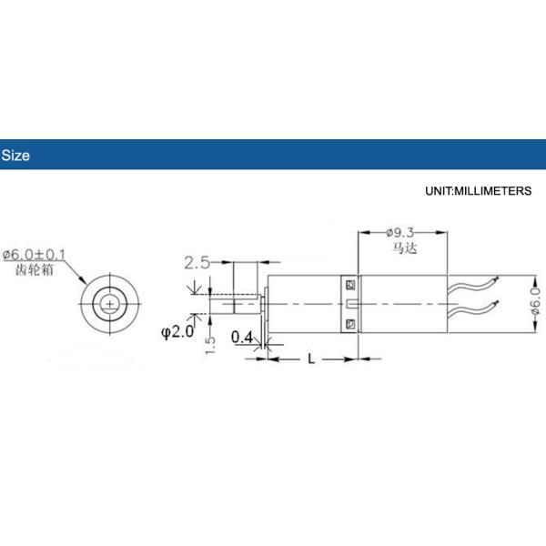 Hofon Motor 6mm PG6-PL610PA 1.5V 3V DC Plastic P:anetary Gear Reduction Motor Coreless Planetary Gear Motor