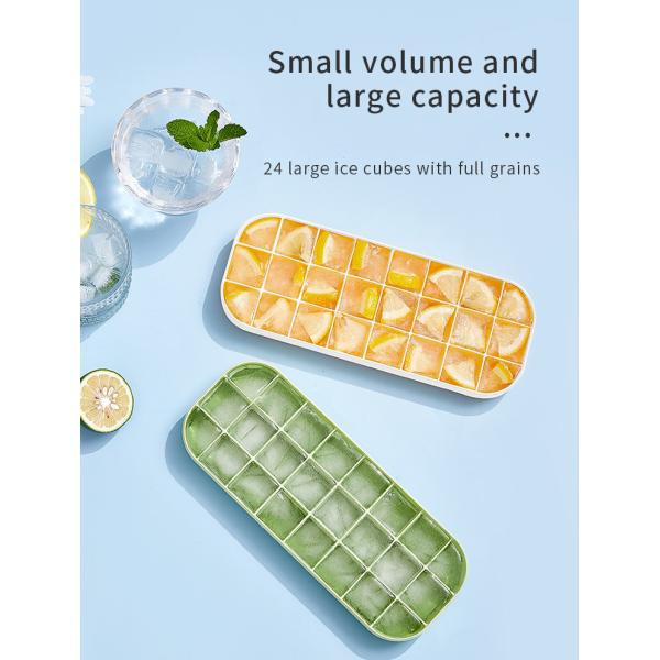 Plastic Soft Sole Refrigerator Ice Cube Maker Tray Small Square Ice Cube Tray