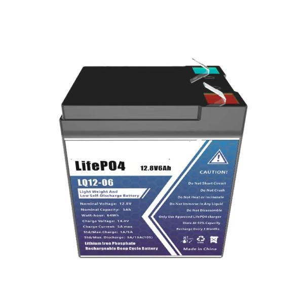 Small 12V6AH Lifepo4 Rechargeable Battery with Short-circuit Protection Weight 0.7kg E-bike Battery