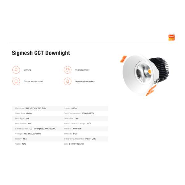 Sigmesh CCT Downlight