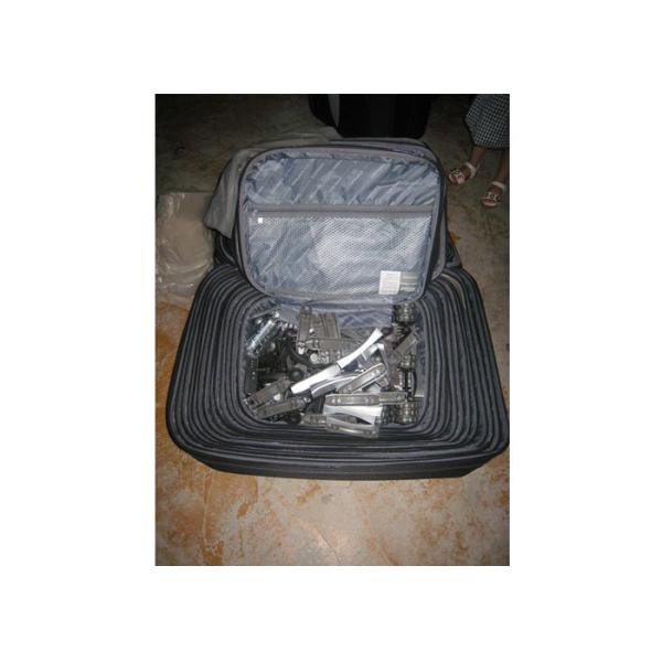 Logo Customized Lightweight Trolley Luggage Bags With Eight Wheels For