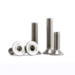 Customizable DIN ANSI Stainless Steel A2 70 A4 80 CSK Flat Head Hex Socket Bolt