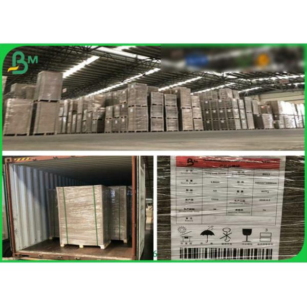 Hard Stiffness 2mm Thick Recycled Grey Card Board / Grey Chipboard For Book Covers