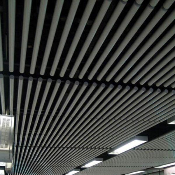 Buy Tubular Baffle Aluminum Metal Ceiling Panel Unconcealed 0.7mm Thickness at wholesale prices