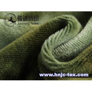 Hot sell pad-roll dyed high-elastic micro velvet poly spun velour fabric for