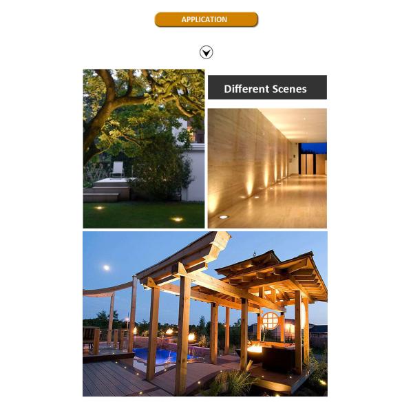 6W Outdoor LED Underground Light IP67 12V DC Low Voltage Inground Light