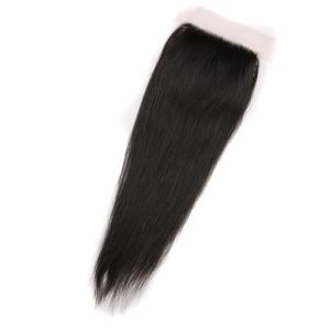 Natural Looking Brazilian Hair Closure With Natural Part 130% Standard Density