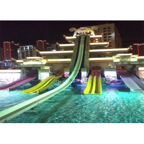 Buy Outdoor Aqua Play Adult Swimming Pool Spiral Water Slides at wholesale prices