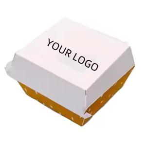 Automatic Printing Hamburger Boxes Disposable Takeaway Packaging