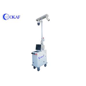 Battery Power Body Temperature Detection Tower Mobile Sentry With Binocular