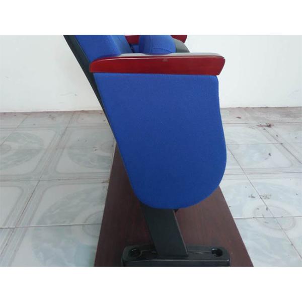 Plastic Small Back Auditorium Chairs , Folded Auditorium Church Chairs With Writing Pad