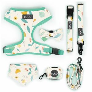 Custom Pattern Designers Reversible Polyester Pet Harness Sets Personalized
