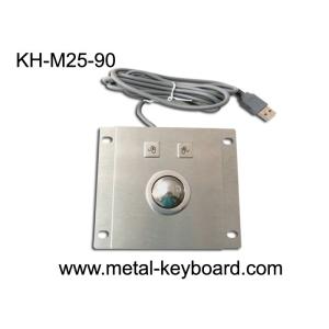 Panel mount Industrial Sealed Waterproof Trackball Pointing Device with USB Port