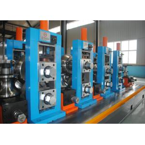 ERW Round Carbon Steel Pipe Making Machine With Worm Adjustment High Precision