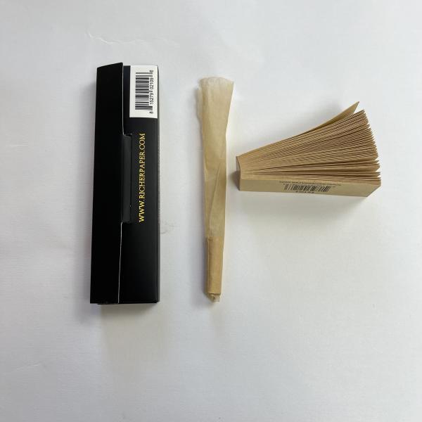 King Size 32 Leaves Brown Pre Rolled Cones 13g Silk Screen Printing With Tips