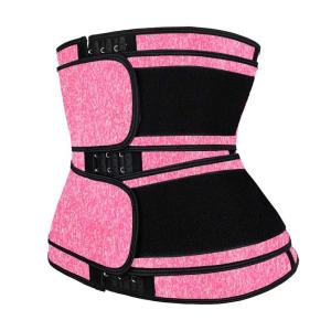 Snow Pink 2XS Neoprene Waist Trainer Double Velcro Waist Cincher