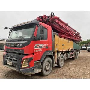 SANY 56m Volvo Chassis Concrete Pump Trucks at Best Value Shaft Number 2 Rated