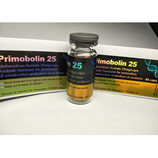 Laser Rainbow Colored Glass Vial Labels , Medicine Bottle Label For Tablet