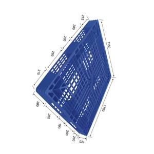 China 1200Kg Dynamic Warehouse Plastic Pallet Blue HDPE Versatile Handling on sale