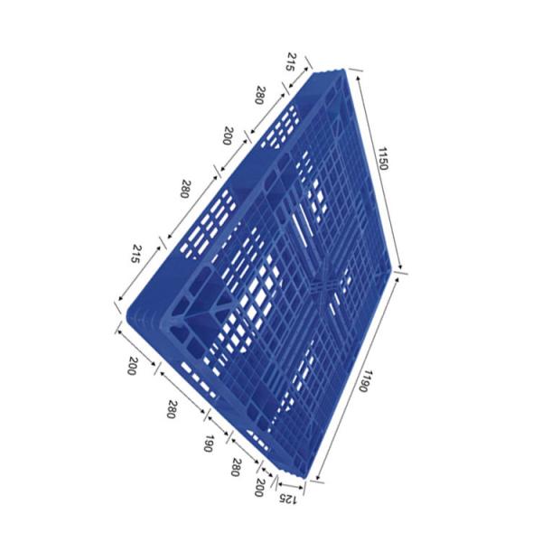 Buy 1200Kg Dynamic Warehouse Plastic Pallet Blue HDPE Versatile Handling at wholesale prices