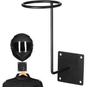 Helmet Holder Rack Hook Helmets Stand Wall Mount Jacket Hanger Bracket