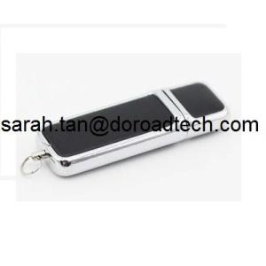 Leather USB Flash Drive, High Quality Free Logo Printing Leather USB Pen Drive