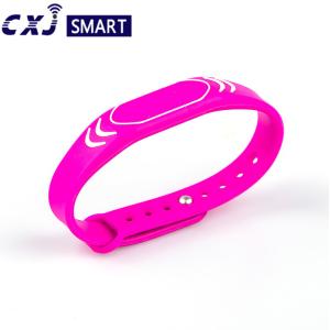 GYM RFID NFC Bracelet , NFC Silicone Wristbands Waterproof