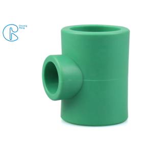 Large Size Green PPR Pipe Fittings , PPR Reducer Tee With Easy Installation