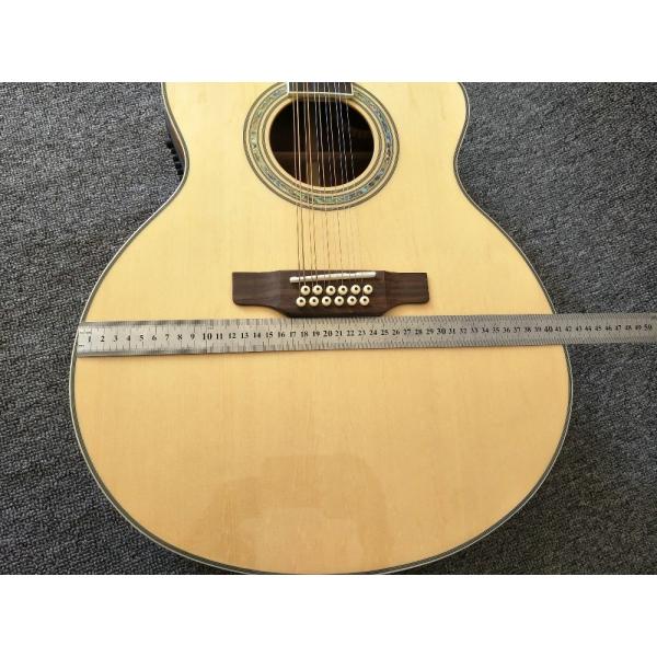 12 Strings Acoustic Guitar / guitar natural AAA Solid Spruce Body 43 inch Guitar Acoustic Fishman Pickups guitar