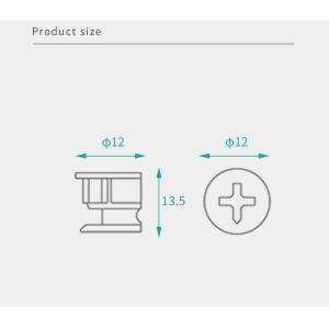 Zinc Plated Furniture Cam Lock Custom Panel Furniture Connection Kits