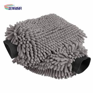 22x28cm 1500gsm High Density Polyester Microfiber Chenille Car Detailing Gloves