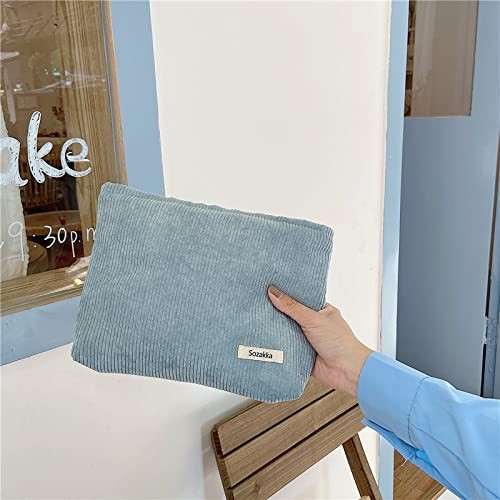 Women's Velvet Makeup Bag Large Capacity Canvas Makeup Bag Travel Toiletry Bag Accessories Storage Bag